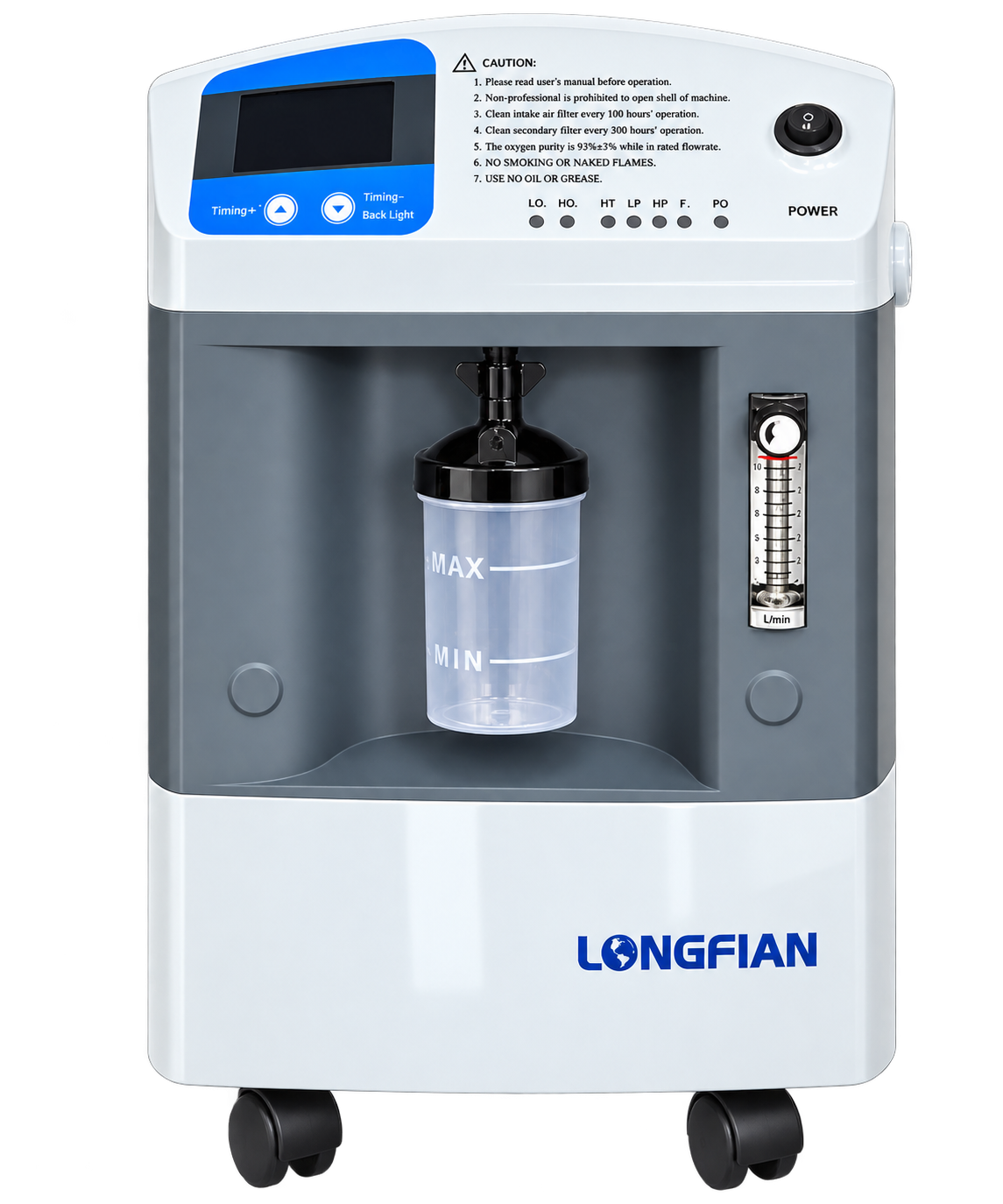 เครื่องผลิตออกซิเจน LONGFIAN 10 ลิตร